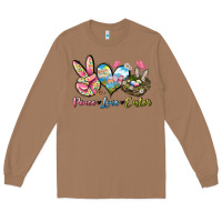 Toasted Coconut Peace love Easter Long Sleeve Tee - LillyAllenDesigns