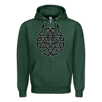 Sports Green disturbed 1 Zipper Hoodie - artisFamous
