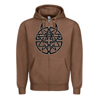 Chestnut disturbed 1 Zipper Hoodie - artisFamous