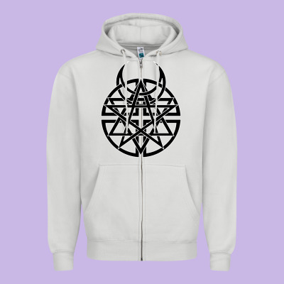 Disturbed 1 Zipper Hoodie Designed By Artisfamous