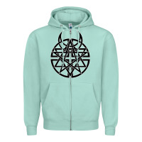 Seafoam disturbed 1 Zipper Hoodie - artisFamous
