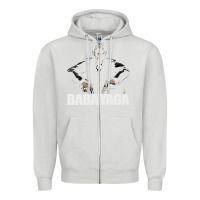 Dove Grey baba yaga Zipper Hoodie - artisFamous
