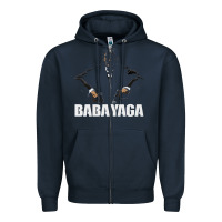 Navy baba yaga Zipper Hoodie - artisFamous