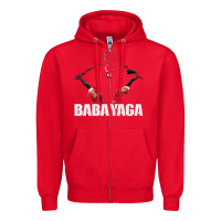 Red baba yaga Zipper Hoodie - artisFamous