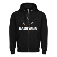 Black baba yaga Zipper Hoodie - artisFamous