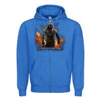True Royal disturbed 8 Zipper Hoodie - artisFamous