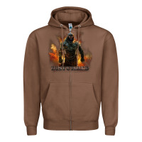 Chestnut disturbed 8 Zipper Hoodie - artisFamous