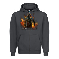 Smoke disturbed 8 Zipper Hoodie - artisFamous