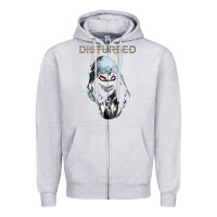 Heather Grey disturbed 10 Zipper Hoodie - artisFamous