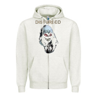 Oatmeal Heather disturbed 10 Zipper Hoodie - artisFamous