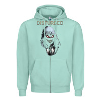 Seafoam disturbed 10 Zipper Hoodie - artisFamous