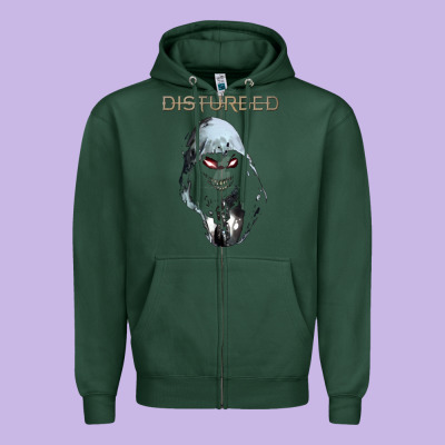 Disturbed 10 Zipper Hoodie Designed By Artisfamous