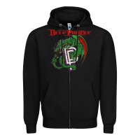 Black deep purple 7 Zipper Hoodie - artisFamous