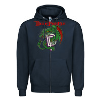 Navy deep purple 7 Zipper Hoodie - artisFamous