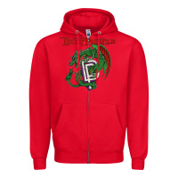 Red deep purple 7 Zipper Hoodie - artisFamous