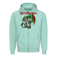 Seafoam deep purple 7 Zipper Hoodie - artisFamous