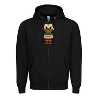 Black hannibal lecter chibi Zipper Hoodie - artisFamous