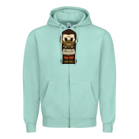 Seafoam hannibal lecter chibi Zipper Hoodie - artisFamous