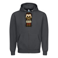 Smoke hannibal lecter chibi Zipper Hoodie - artisFamous