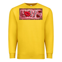 Lemon Pink Love Kiss Valentine's Day Premium Sweatshirt - RanaPortraitStore