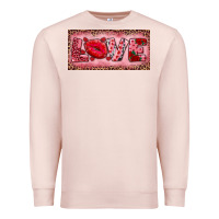 Pale Pink Pink Love Kiss Valentine's Day Premium Sweatshirt - RanaPortraitStore