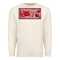 Sandshell Pink Love Kiss Valentine's Day Premium Sweatshirt - RanaPortraitStore