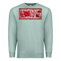 Seafoam Pink Love Kiss Valentine's Day Premium Sweatshirt - RanaPortraitStore