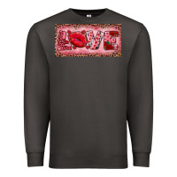 Smoke Pink Love Kiss Valentine's Day Premium Sweatshirt - RanaPortraitStore