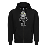 Black iron giant Zipper Hoodie - artisFamous