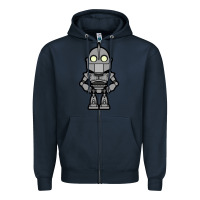 Navy iron giant Zipper Hoodie - artisFamous