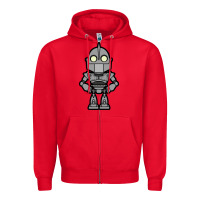 Red iron giant Zipper Hoodie - artisFamous