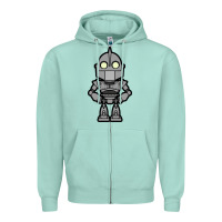 Seafoam iron giant Zipper Hoodie - artisFamous