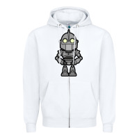 White iron giant Zipper Hoodie - artisFamous