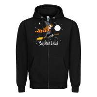 Black brightest witch Zipper Hoodie - artisFamous