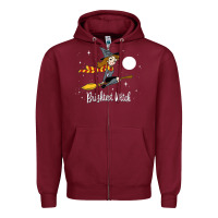 Burgundy brightest witch Zipper Hoodie - artisFamous