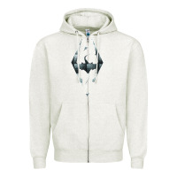 Oatmeal Heather skyrim Zipper Hoodie - artisFamous