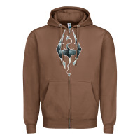 Chestnut skyrim Zipper Hoodie - artisFamous
