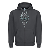 Smoke skyrim Zipper Hoodie - artisFamous