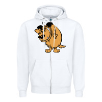 White smile mumbly muttley dog Zipper Hoodie - artisFamous