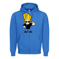 True Royal johnny bravo chibi Zipper Hoodie - artisFamous