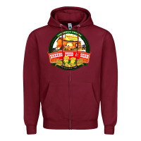 Burgundy sneeds feed and seed Zipper Hoodie - artisFamous