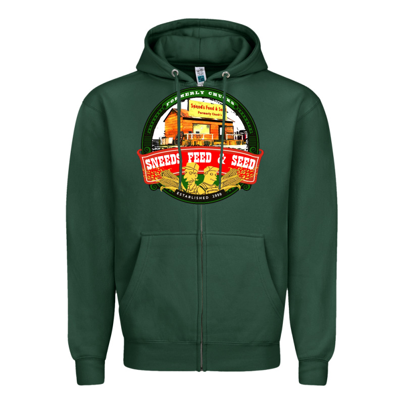 Sneeds Feed And Seed Zipper Hoodie by artisFamous | Teevron