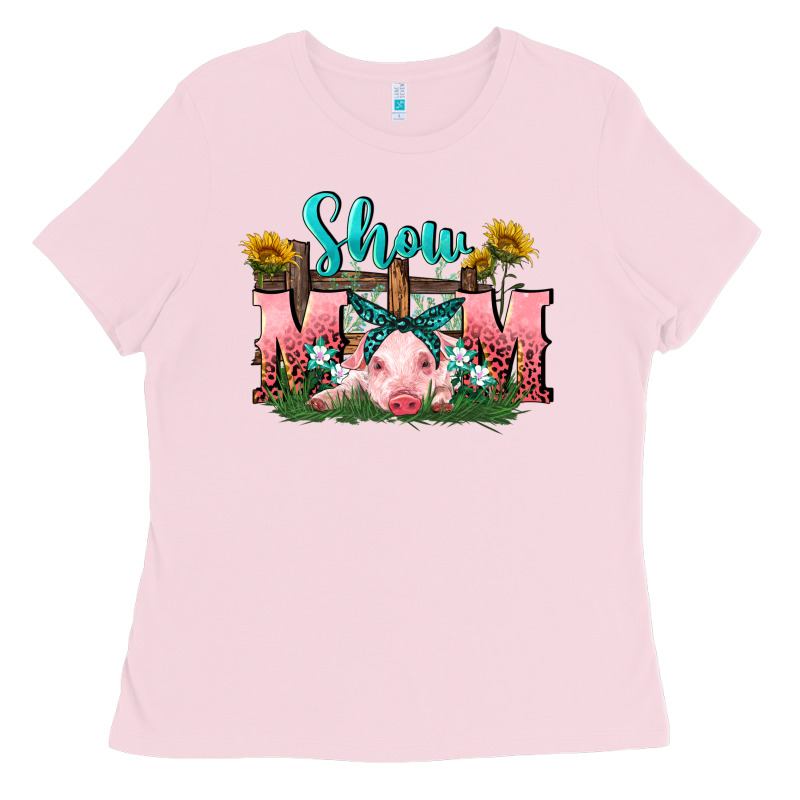 Show Mom Pig Mother's Day Ladies Tee by FaDigitalArtStudio | Teevron
