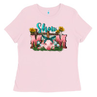 Bubblegum Pink Show mom pig Mother's Day Ladies Tee - FaDigitalArtStudio