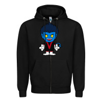 Black nightcrawler chibi Zipper Hoodie - artisFamous