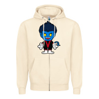 Sandshell nightcrawler chibi Zipper Hoodie - artisFamous