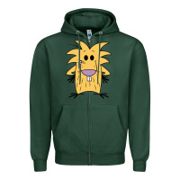Sports Green norbet angry beaver Zipper Hoodie - artisFamous