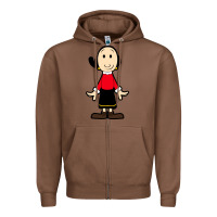 Chestnut olive oyl Zipper Hoodie - artisFamous
