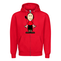 Red olive oyl Zipper Hoodie - artisFamous