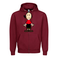 Burgundy olive oyl Zipper Hoodie - artisFamous